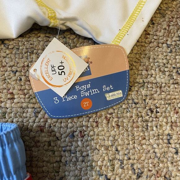Lily & Dan Boys 2Piece Swim Set Shorts Top Sz 2T Excellent UPF 50+ UV Protection - Picture 4 of 5